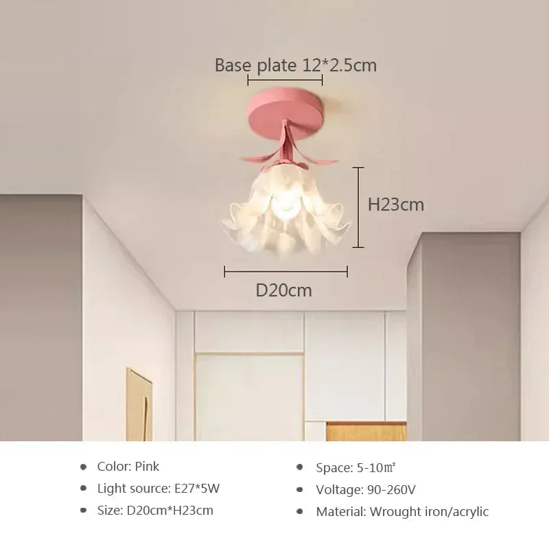 plafonnier moderne design élégant pour décoration intérieure fleurie