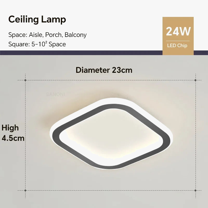 plafonnier moderne doré pour décoration intérieure et luminaires