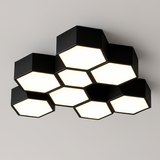 plafonnier moderne en alliage design géométrique pour décoration intérieure