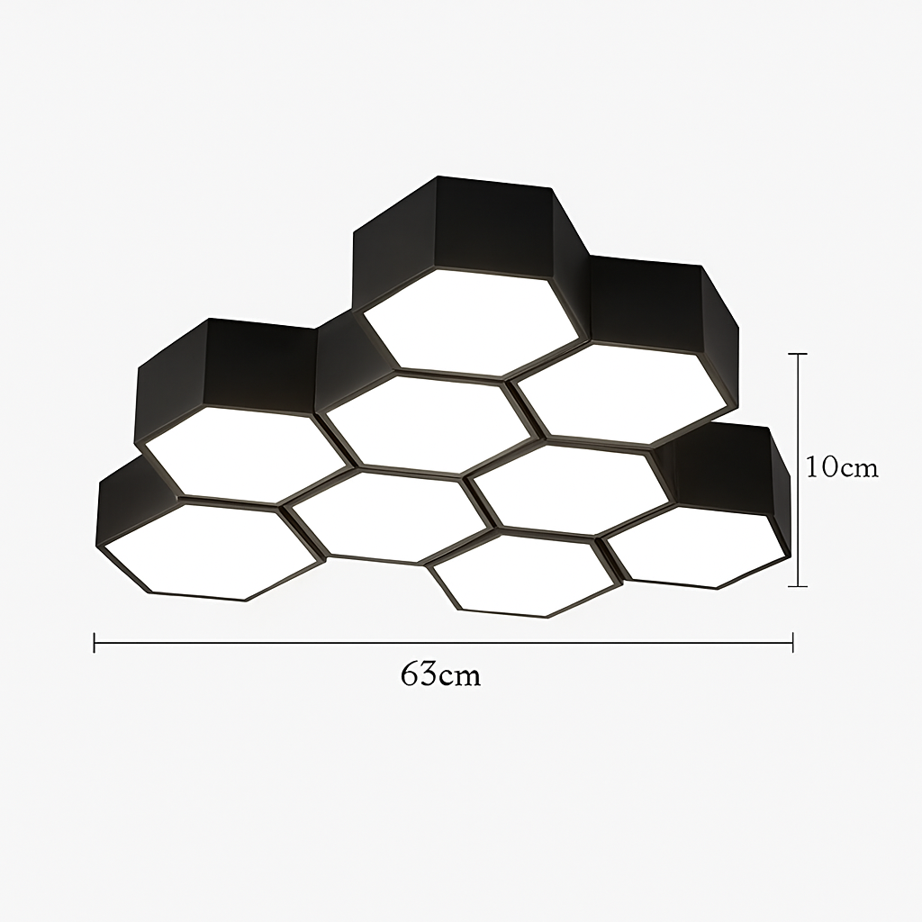 plafonnier moderne en alliage design géométrique pour décoration intérieure