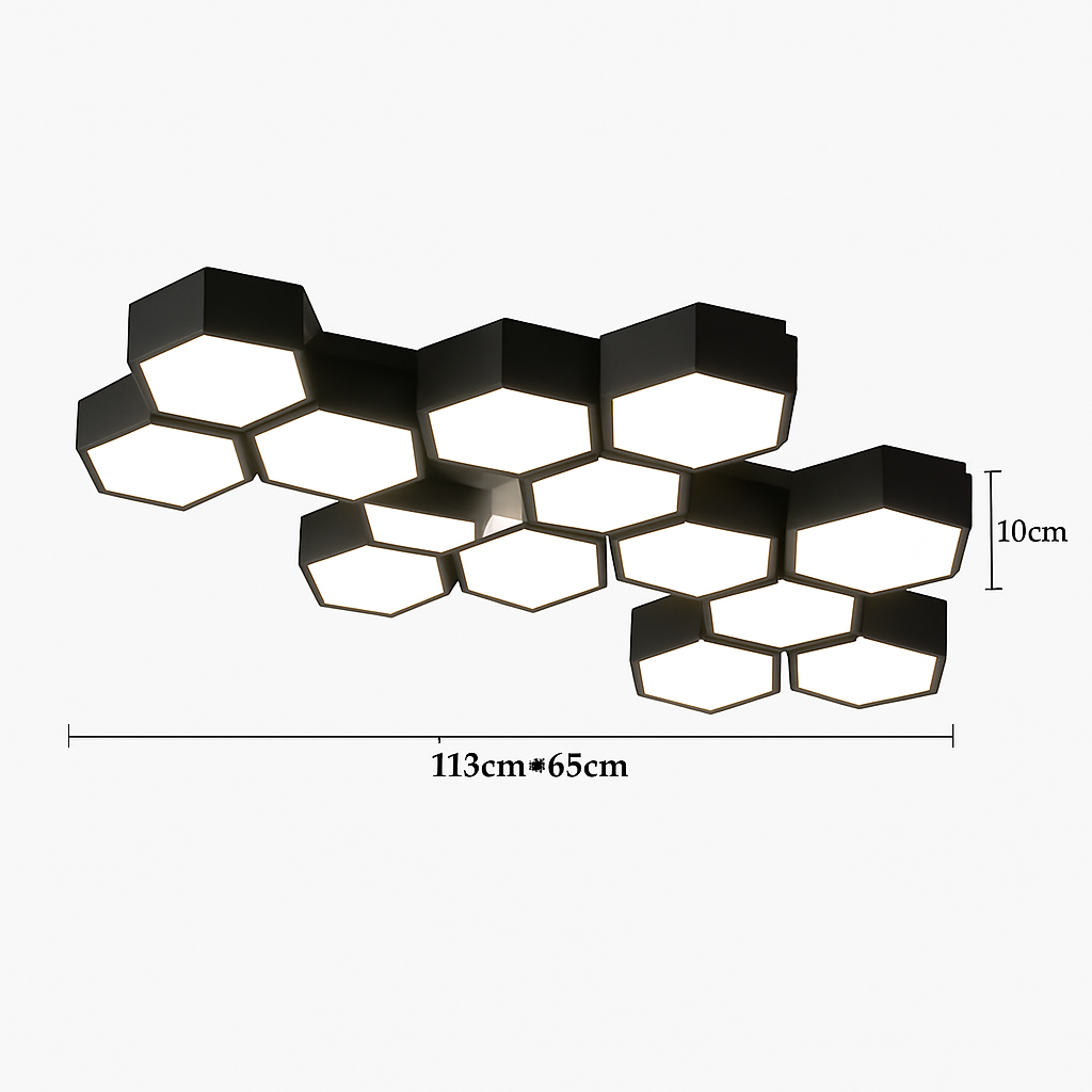 plafonnier moderne en alliage design géométrique pour décoration intérieure