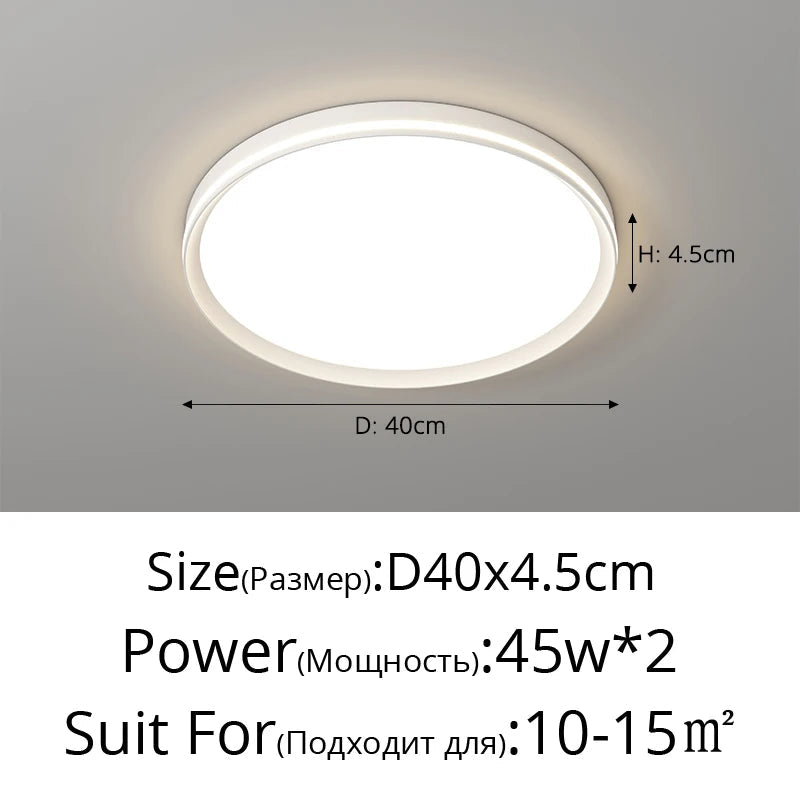 plafonnier moderne en aluminium haut de gamme protection des yeux