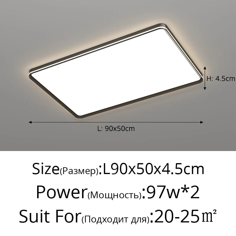 plafonnier moderne en aluminium haut de gamme protection des yeux