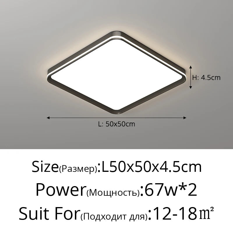 plafonnier moderne en aluminium haut de gamme protection des yeux