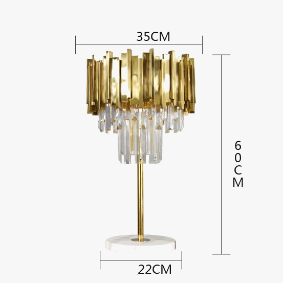 plafonnier moderne en cristal ovale à plusieurs couches
