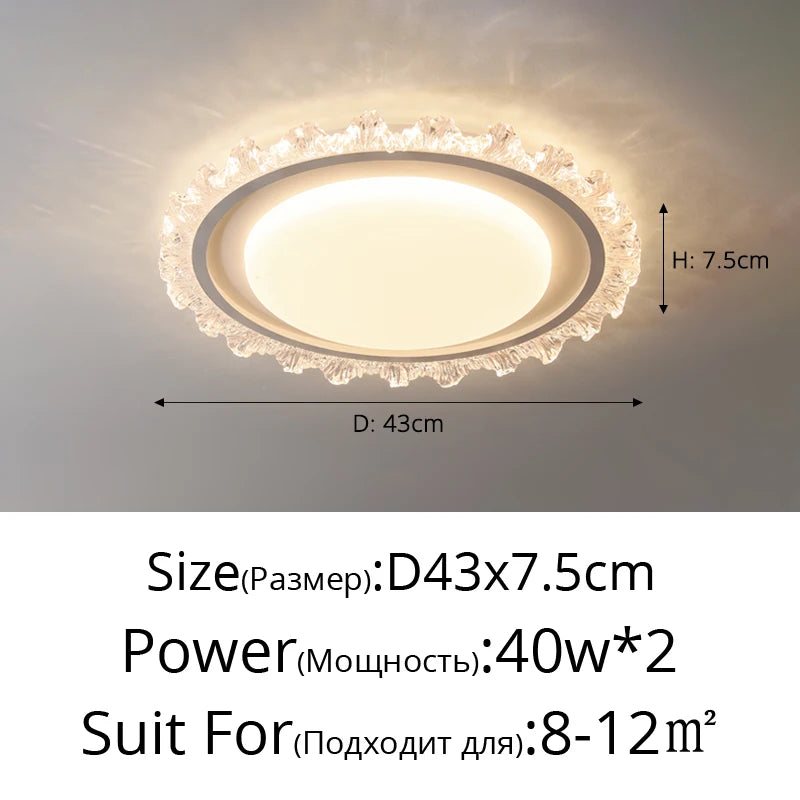 plafonnier moderne en cristal pour éclairage décoratif élégant