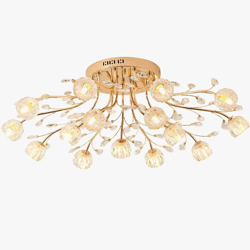 plafonnier moderne en cristal pour un éclairage luxueux