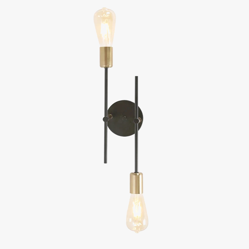 plafonnier moderne en fer à deux lumières décoratif pour intérieur