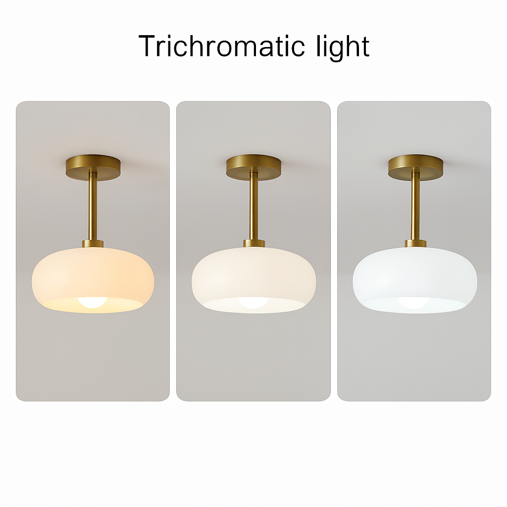 plafonnier moderne en fer et verre pour intérieur élégant