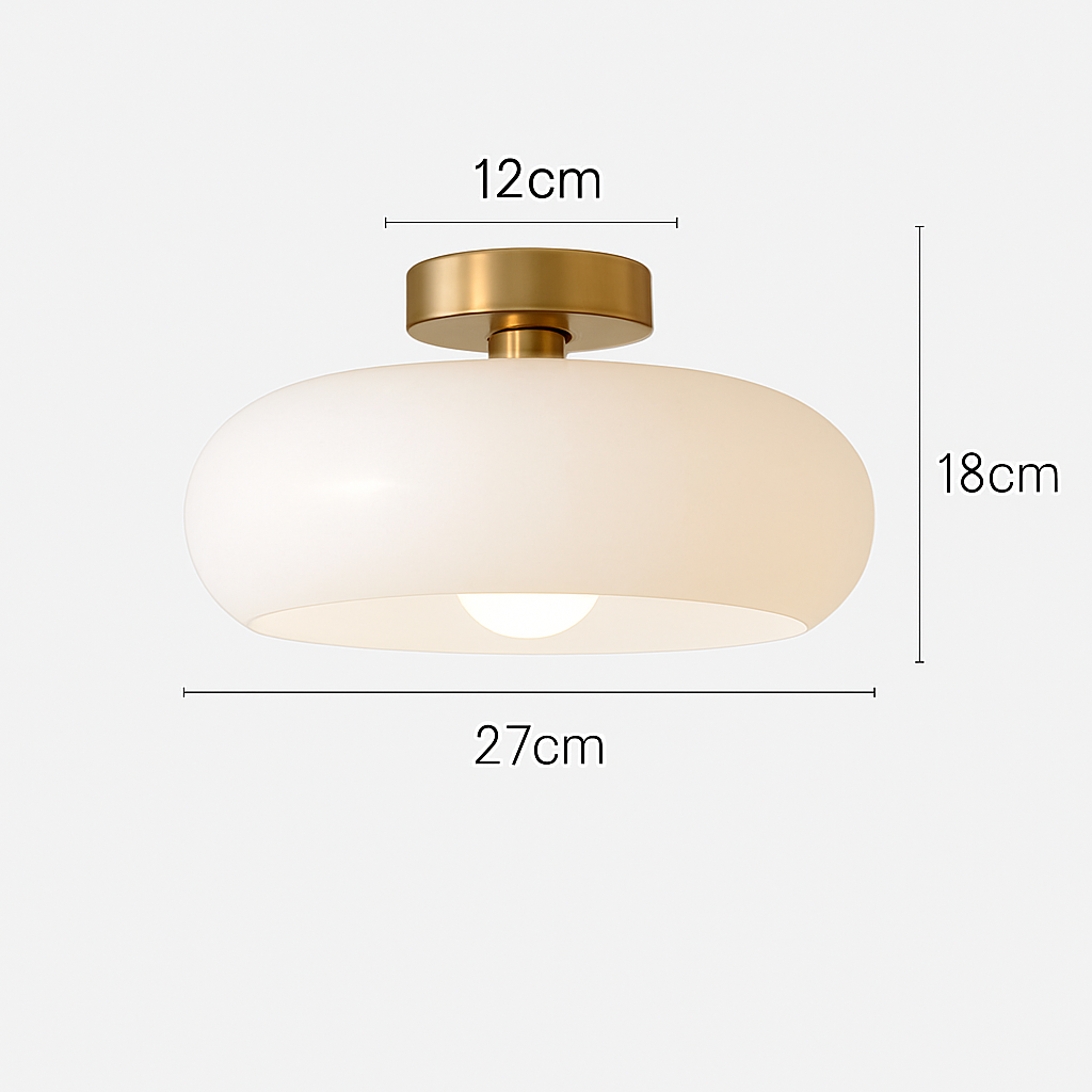 plafonnier moderne en fer et verre pour intérieur élégant