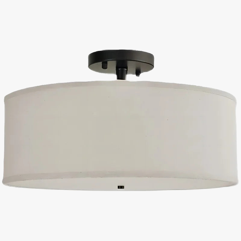 plafonnier moderne en fer forgé avec tissu lumineux