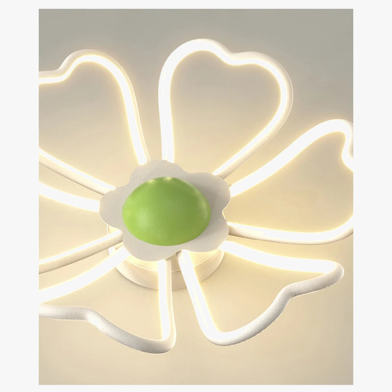 plafonnier moderne en forme de fleur pour décoration romantique