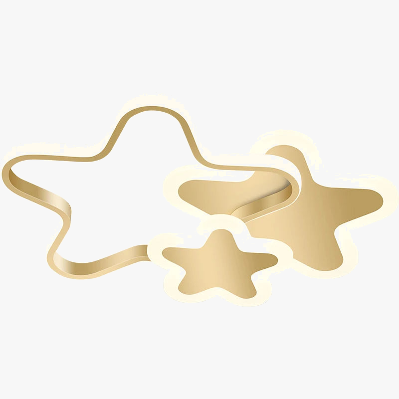 plafonnier moderne en led étoiles pour ambiance chaleureuse et romantique