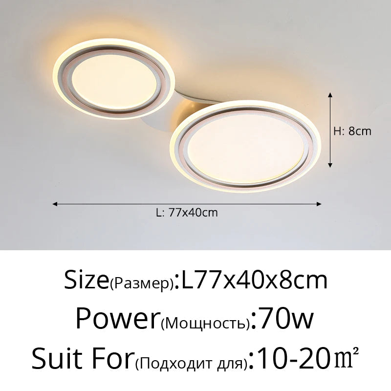 plafonnier moderne en métal pour intérieur créatif et élégant