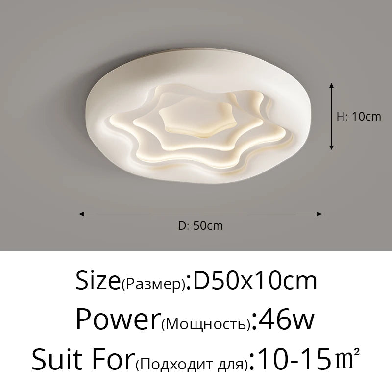 plafonnier moderne en résine style nuage protection yeux