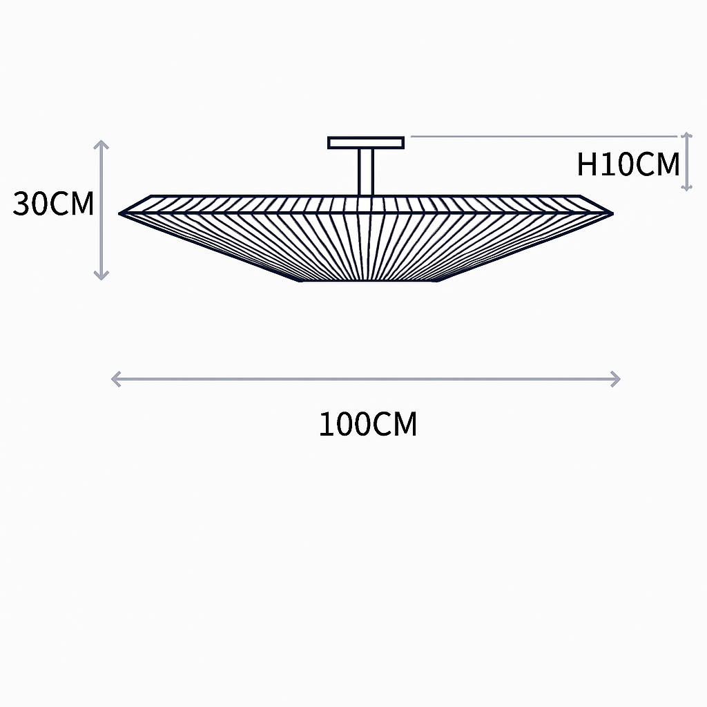 plafonnier moderne en tissu design créatif pour intérieur élégant