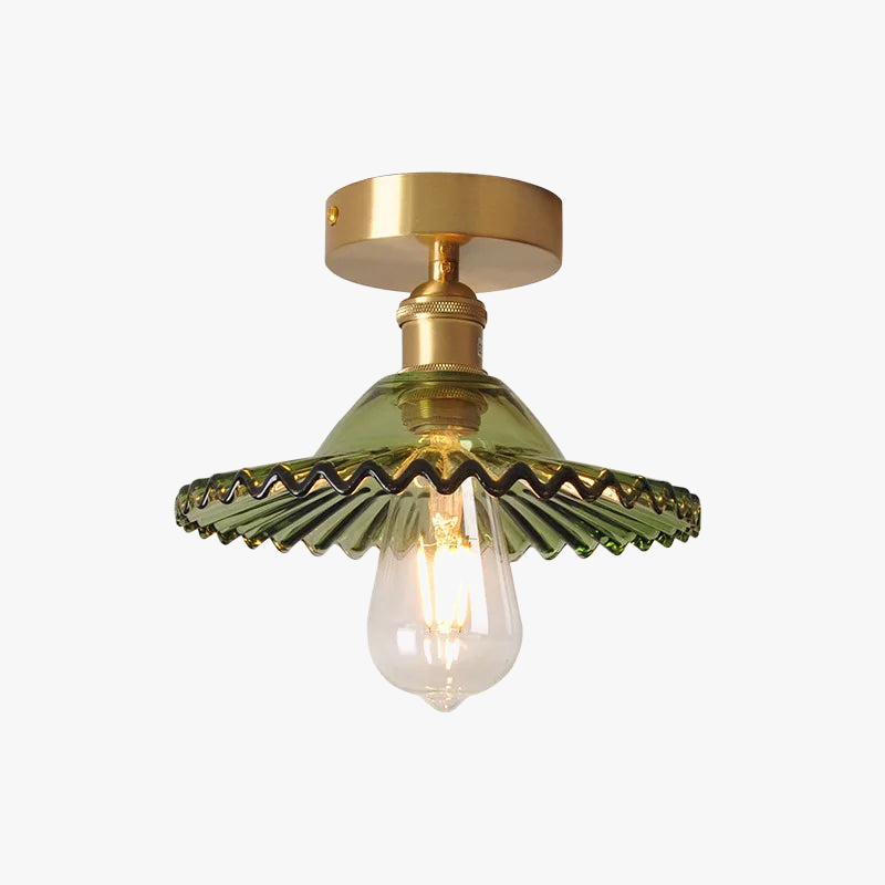 plafonnier moderne en verre pour intérieur et extérieur lumineux