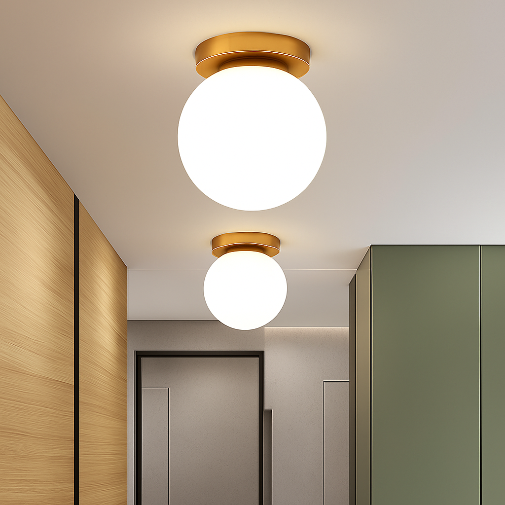 plafonnier moderne en verre pour un éclairage élégant