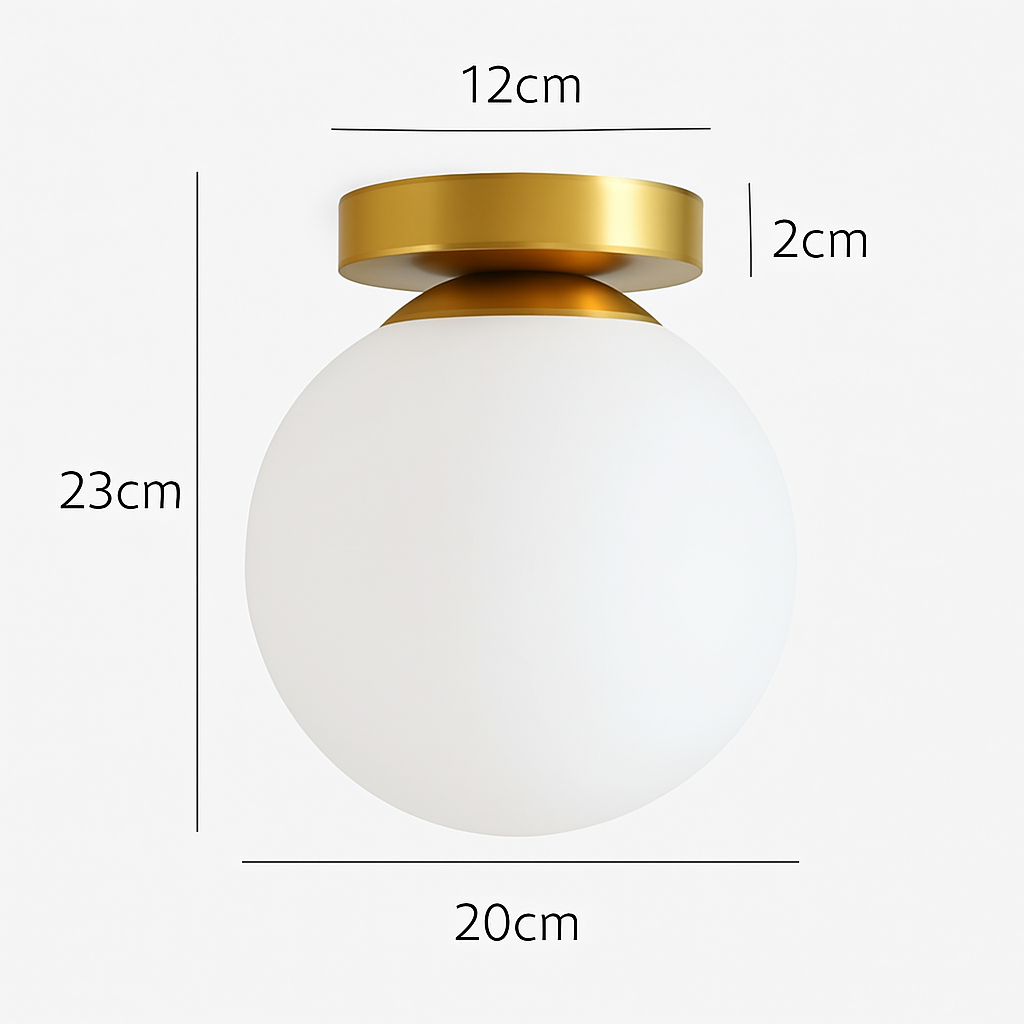 plafonnier moderne en verre pour un éclairage élégant