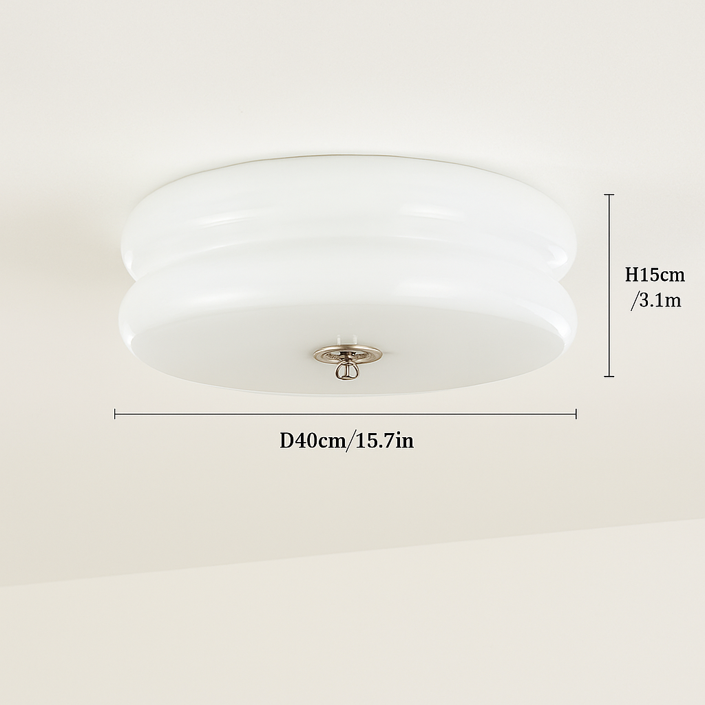 plafonnier moderne en verre rétro style vintage pour intérieur élégant
