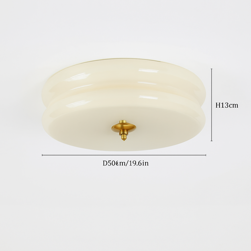 plafonnier moderne en verre rétro style vintage pour intérieur élégant