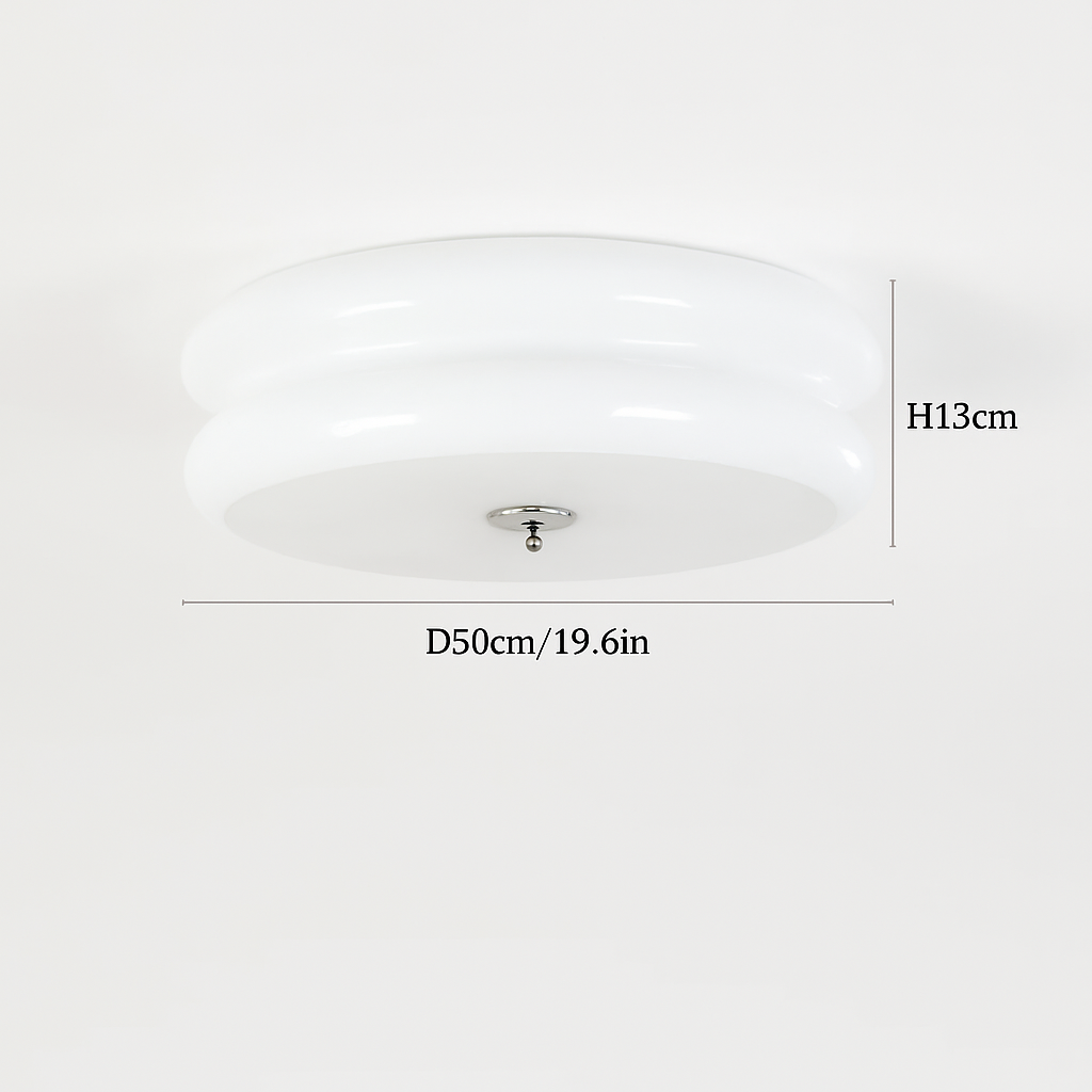 plafonnier moderne en verre rétro style vintage pour intérieur élégant