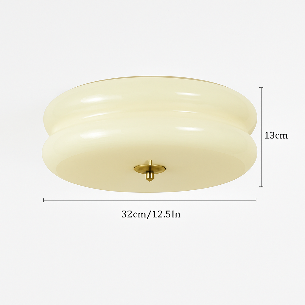 plafonnier moderne en verre rétro style vintage pour intérieur élégant