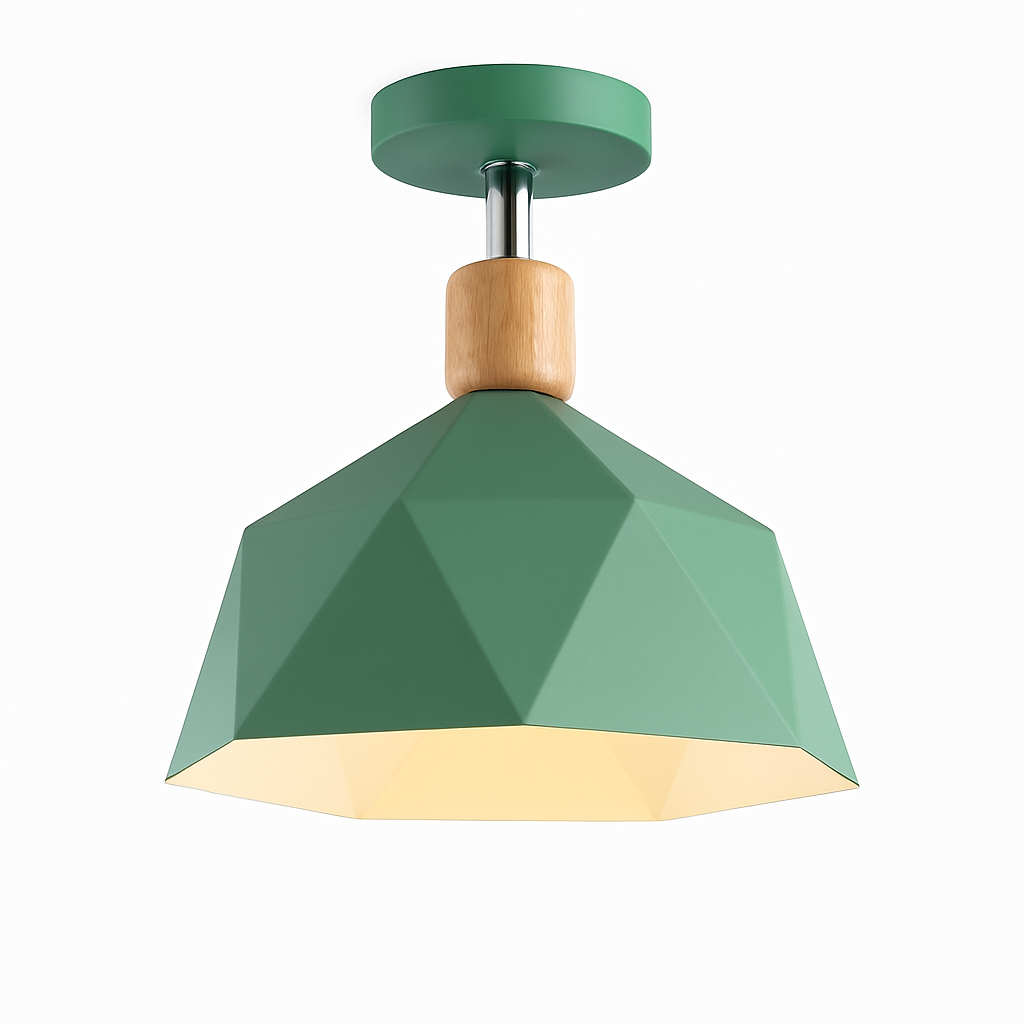 Plafonnier moderne LED avec abat-jour en métal Garino