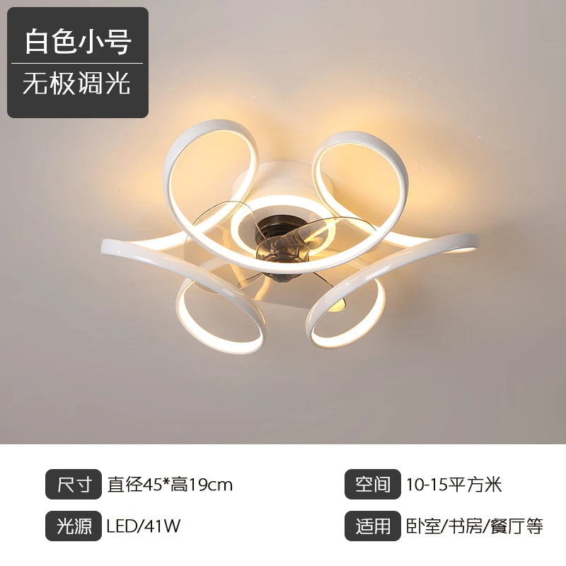 plafonnier moderne led avec éclairage et contrôle économique