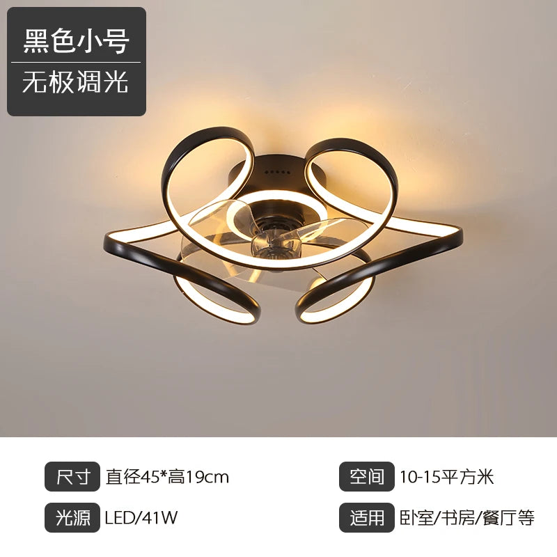 plafonnier moderne led avec éclairage et contrôle économique