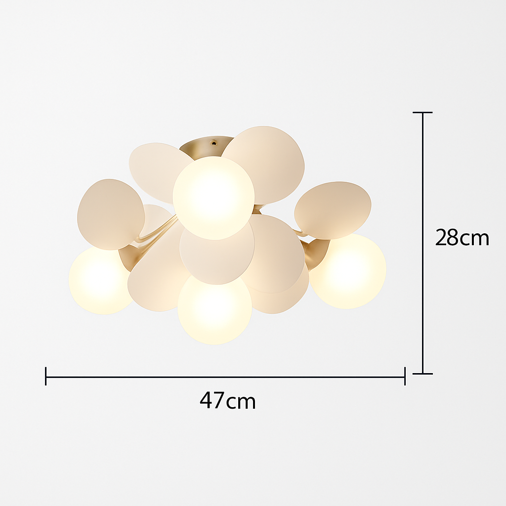 Plafonnier moderne LED coloré pour chambre d'enfant Estel