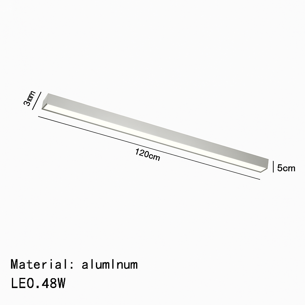 plafonnier moderne led en aluminium à intensité variable