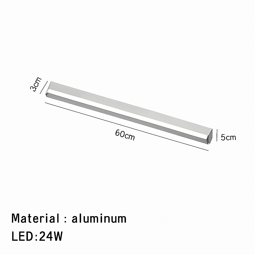 plafonnier moderne led en aluminium à intensité variable