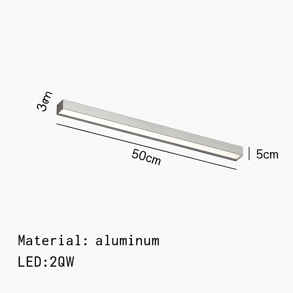 plafonnier moderne led en aluminium à intensité variable