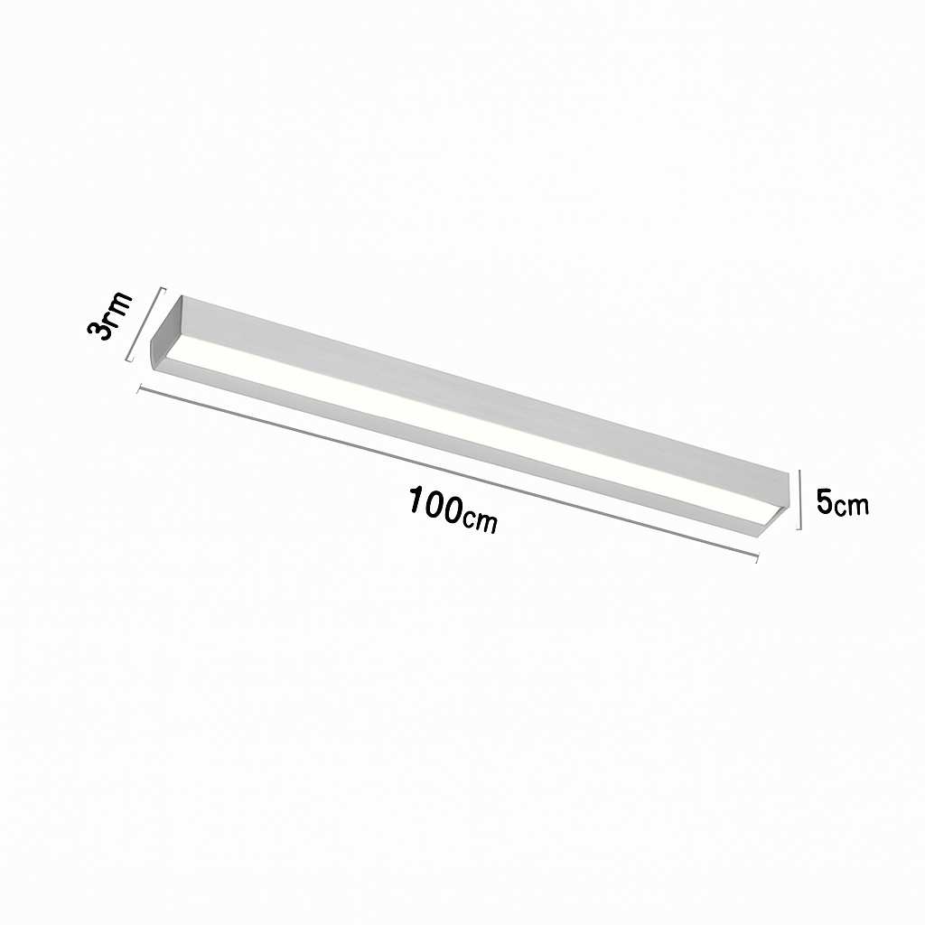 plafonnier moderne led en aluminium à intensité variable