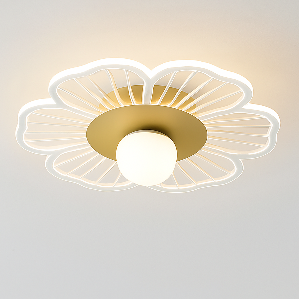 Plafonnier moderne LED en forme de fleur Majesty