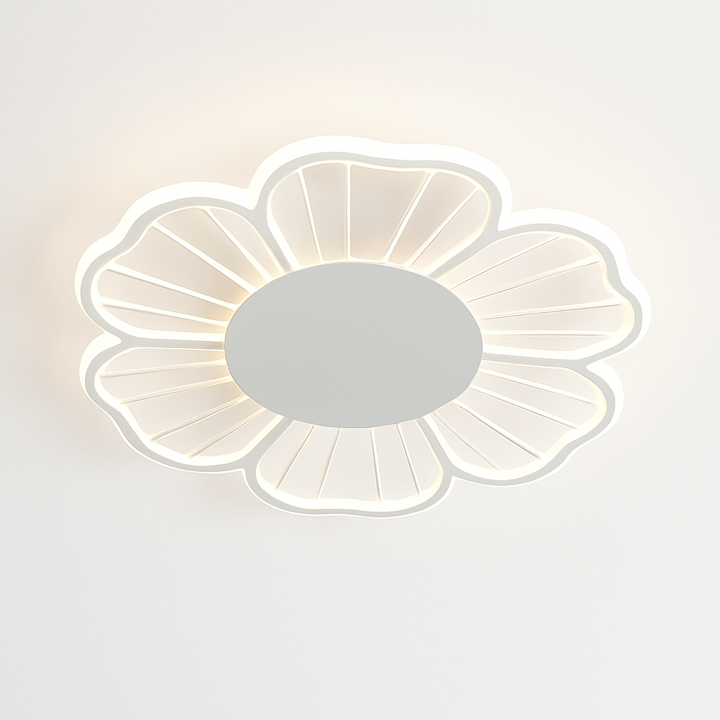 Plafonnier moderne LED en forme de fleur Majesty