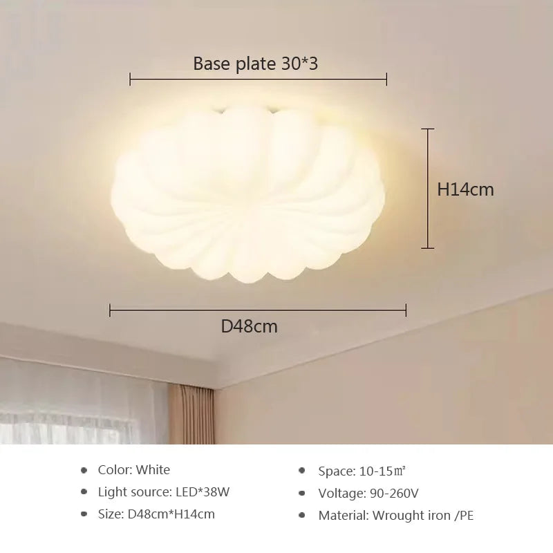 plafonnier moderne led forme de fleur pour décoration intérieure intelligente