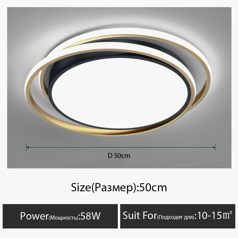 plafonnier moderne led pour décoration intérieure nordique