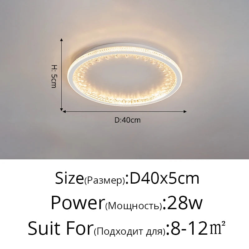 plafonnier moderne à leds avec télécommande design créatif intérieur