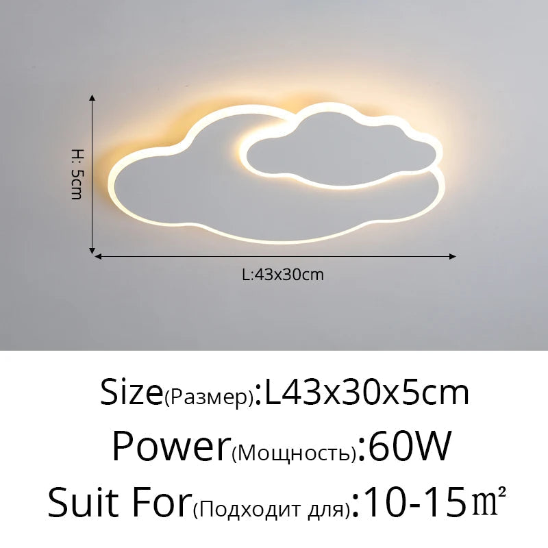 plafonnier moderne à leds avec télécommande pour éclairage intérieur