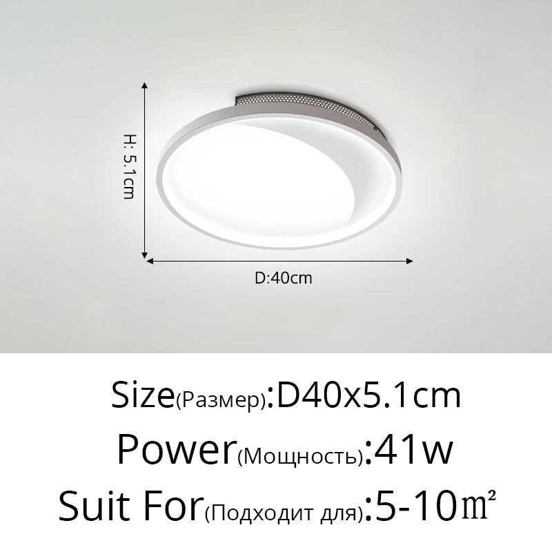 plafonnier moderne à leds avec télécommande pour intérieur décor lumineux