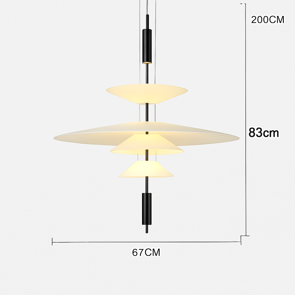 plafonnier moderne à leds design pour décoration intérieure