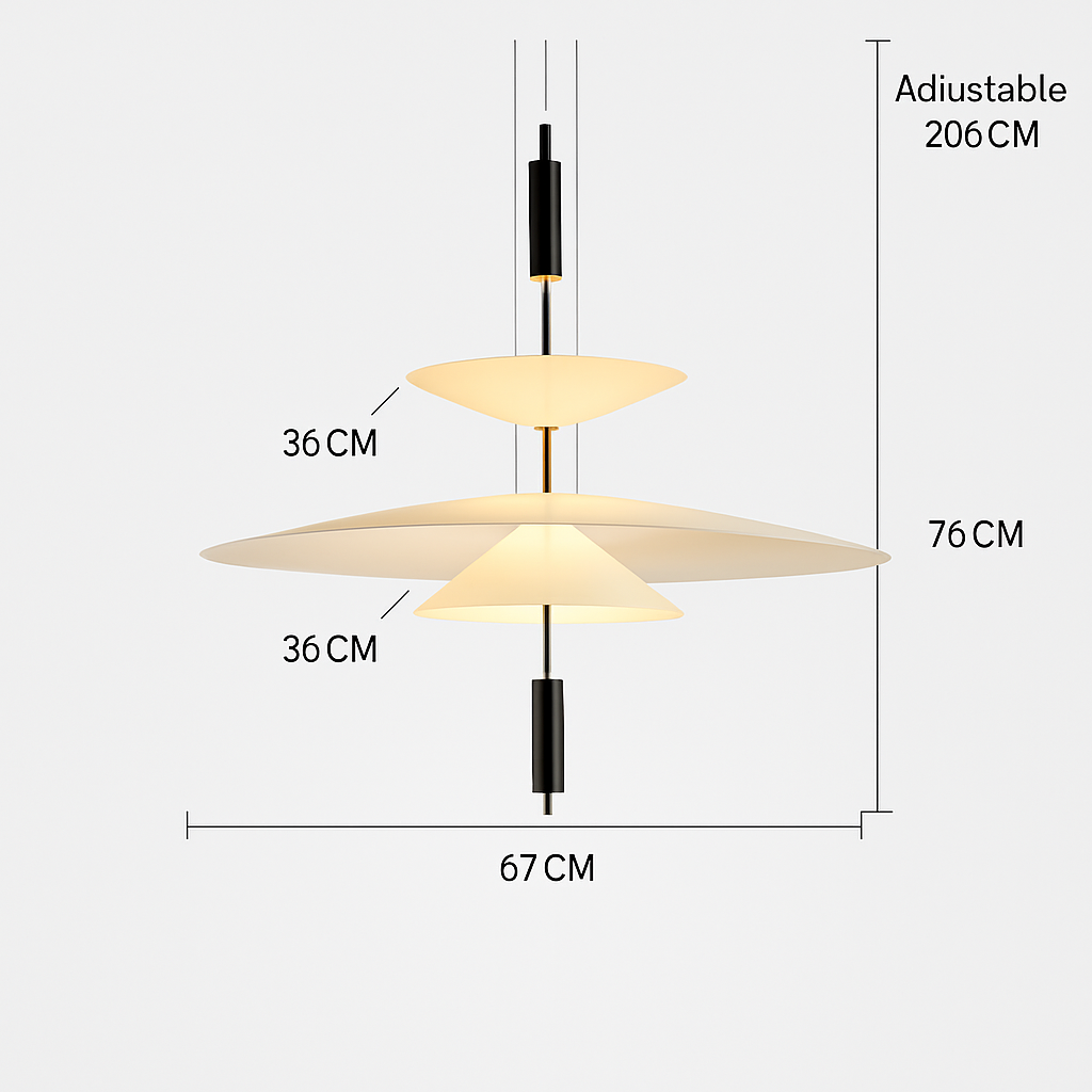 plafonnier moderne à leds design pour décoration intérieure