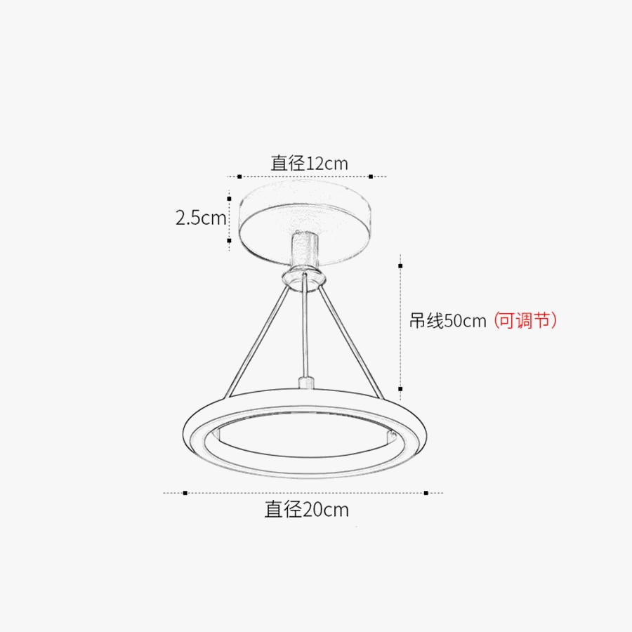 plafonnier moderne à leds design rond pour intérieur élégant