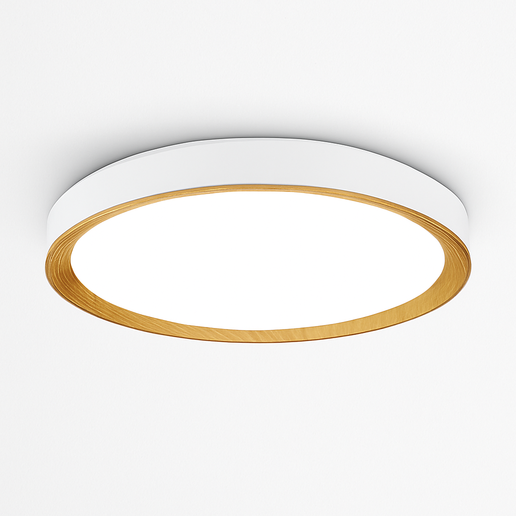 plafonnier moderne à leds en bois pour éclairage intérieur