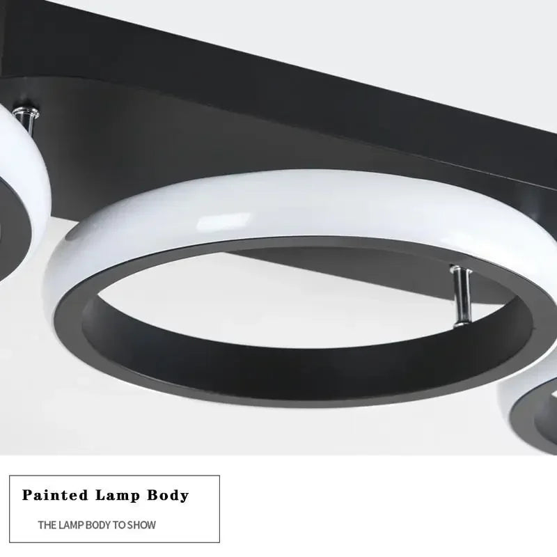 plafonnier moderne à leds pour éclairage intérieur décoratif