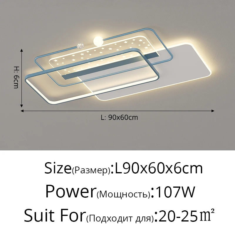 plafonnier moderne à leds pour éclairage intérieur décoratif