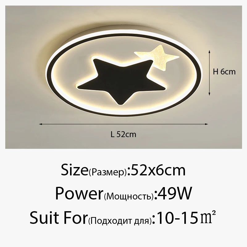 plafonnier moderne à leds pour éclairage intérieur décoratif