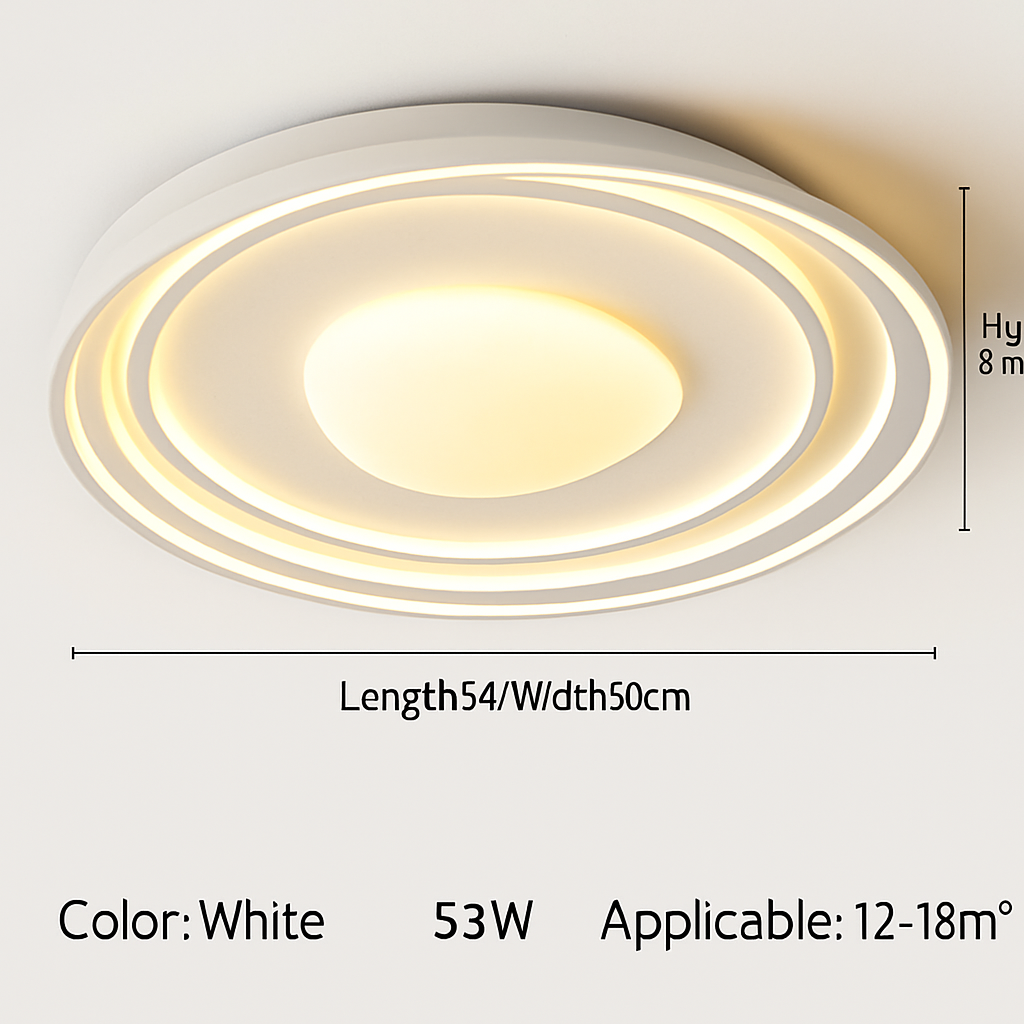 plafonnier moderne à leds pour décoration intérieure
